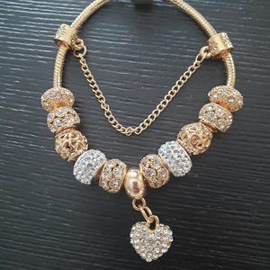 Golden Goddess Charm Bracelet